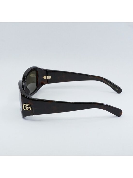 Gucci GG1403S 002 Women Sunglasses Havana Rectangle Frame, Brown Lenses main image 3